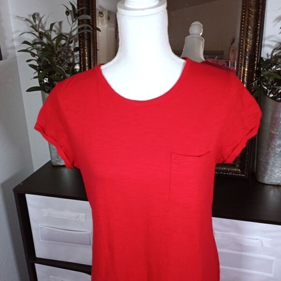 GAP RED TEE-SHIRT DRESS SZ.S/M EUC - Picture 3 of 8